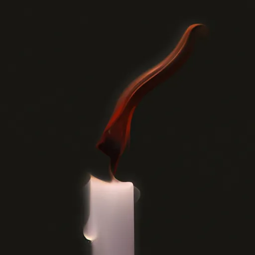 Bild av bränd ljusveke