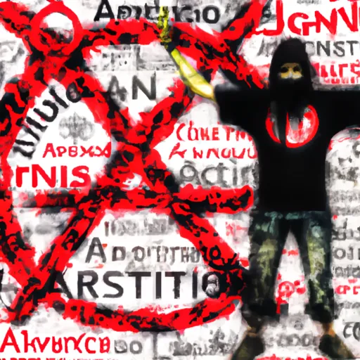 Bild av anhängare av anarkismen