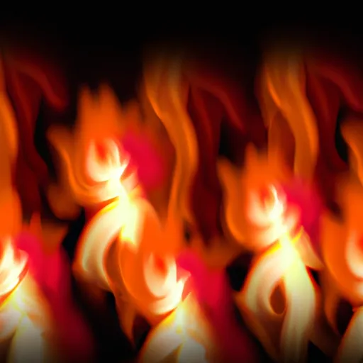 Bild av elda massorna