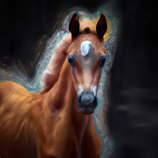Bild av ettårig häst