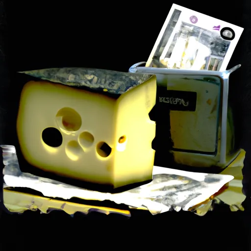 Bild av ge betalt för gammal ost