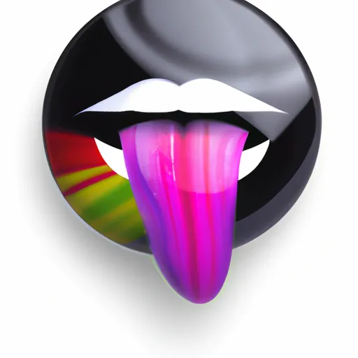 Bild av ha på tungan