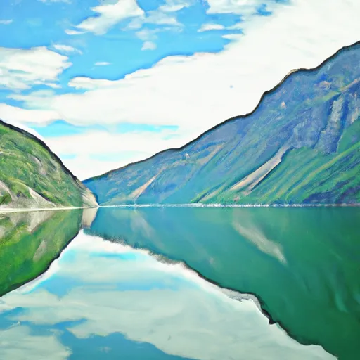 Bild av fjord
