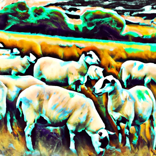 Bild av fårahjord