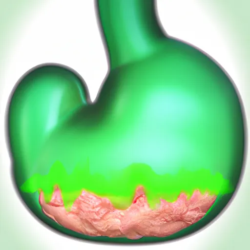 Bild av gaser från magen