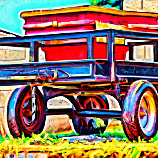 Bild av fyrhjulig vagn
