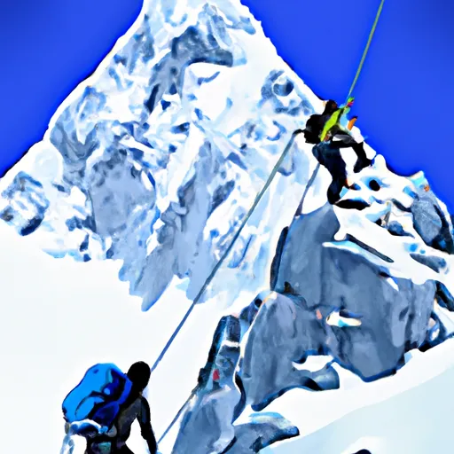 Bild av bergsbestigning