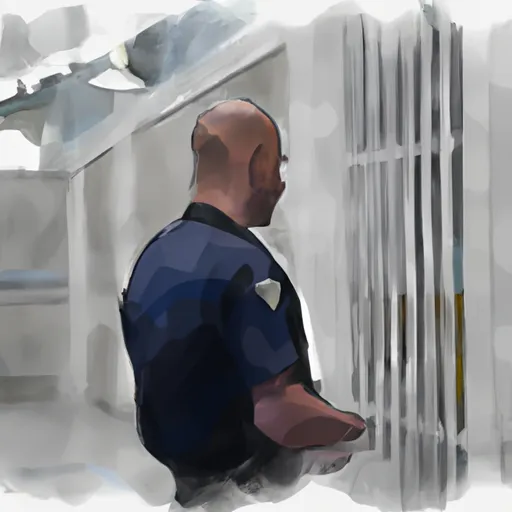Bild av fängelsevakt
