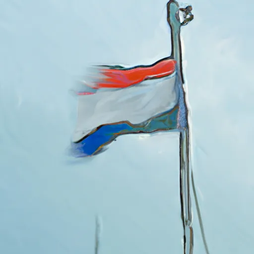 Bild av hissa flaggan