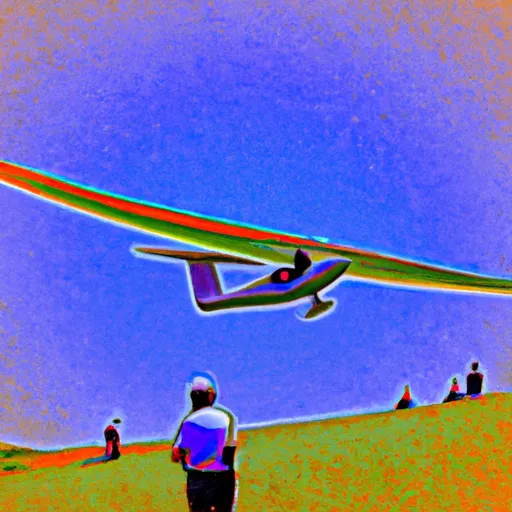 Bild av glidflygplan