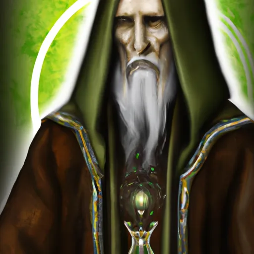 Bild av fornkeltisk präst