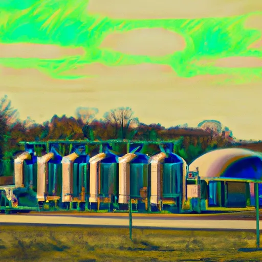 Bild av biogasstation