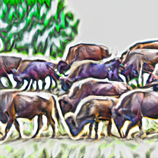 Bild av en flock med djur