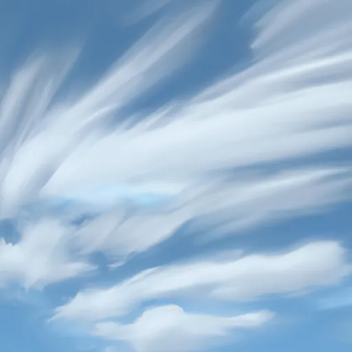 Bild av finstrimmiga moln