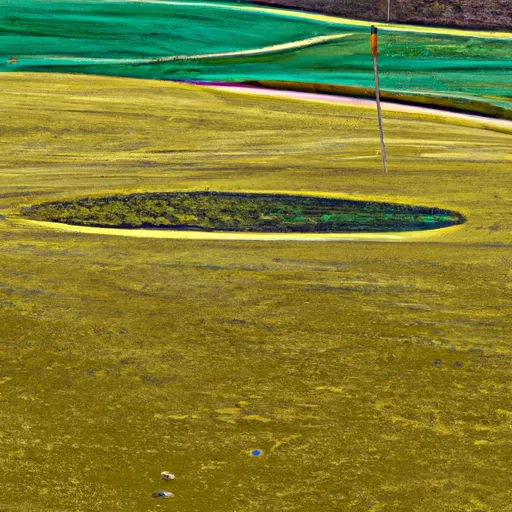 Bild av finklippt område kring golfhål