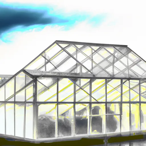 Bild av glasbyggnad för växtodling
