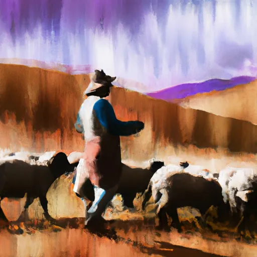 Bild av fåraherde