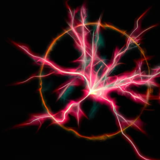 Bild av elektriskt laddad partikel
