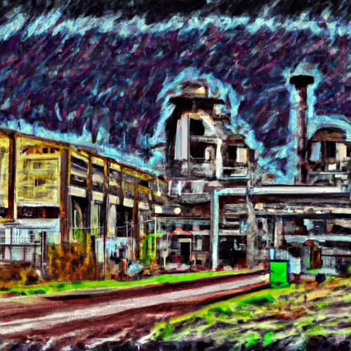 Bild av fabrik