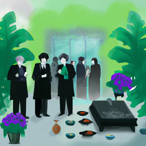 Bild av begravningskalas