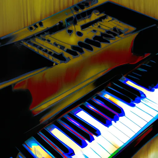 Bild av elektroniskt klaverinstrument
