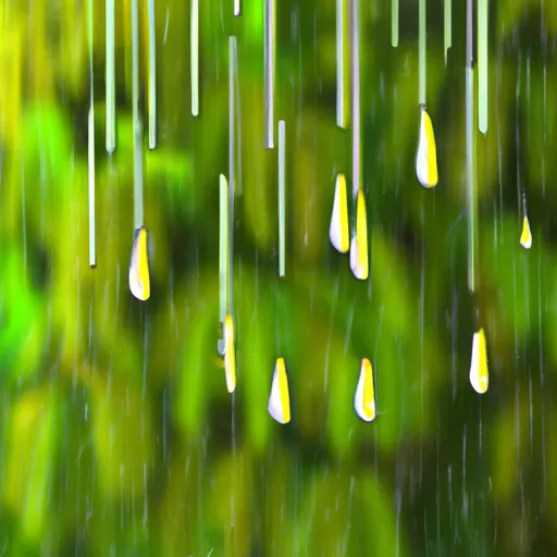 Bild av findroppigt regn