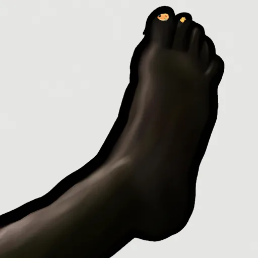 Bild av black om foten