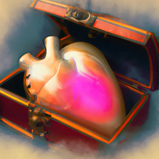 Bild av hjärta i bröstet