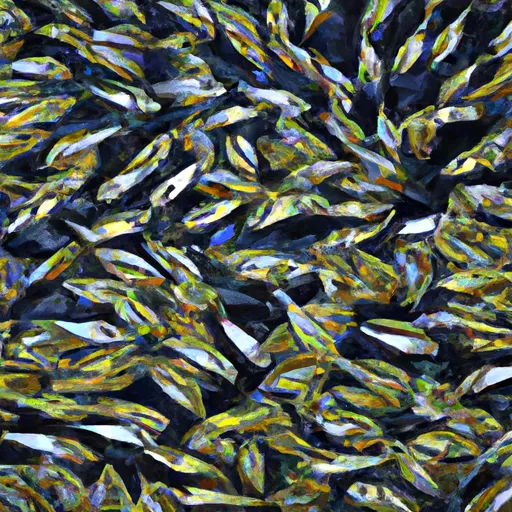 Bild av fiskmassa