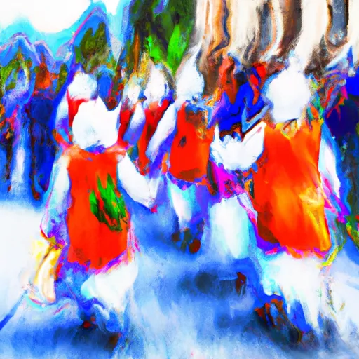Bild av festlig procession