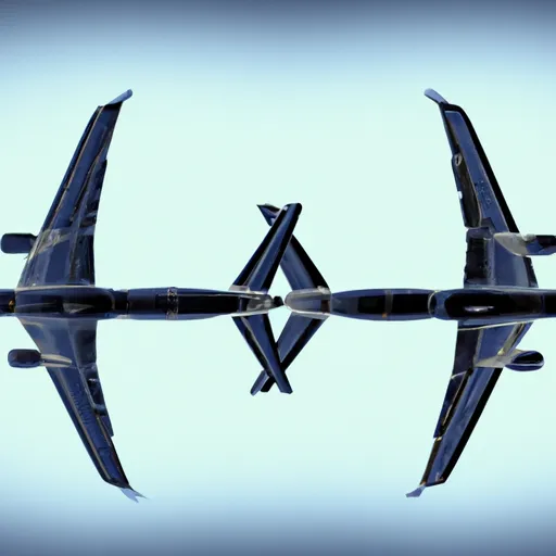 Bild av flygplan med två vingpar