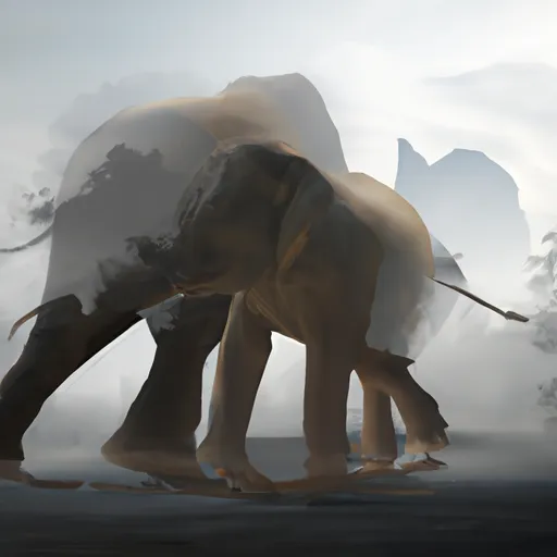 Bild av få se de stora elefanterna dansa