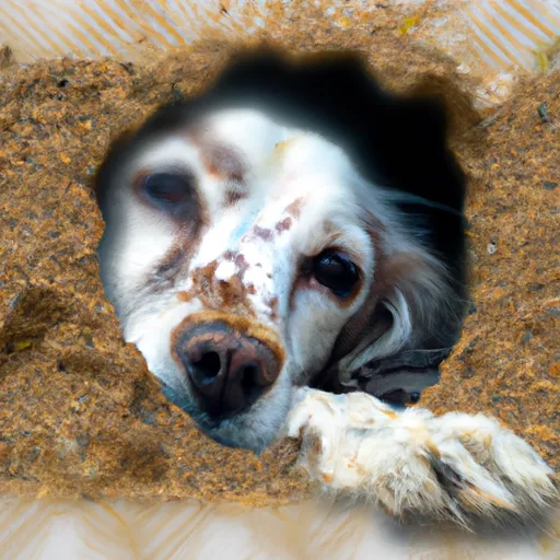 Bild av ana en hund begraven
