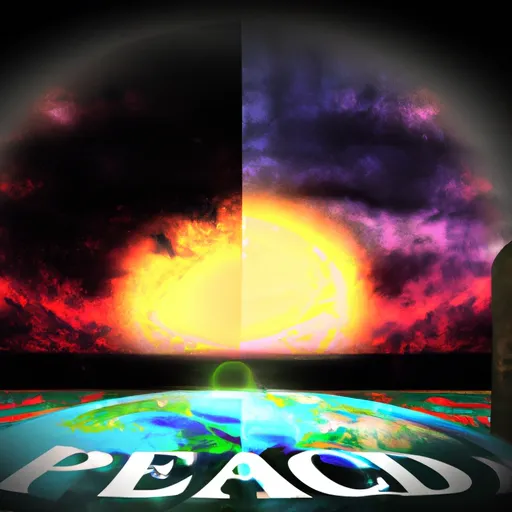 Bild av fredsslut