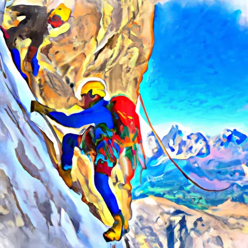 Bild av alpbestigning