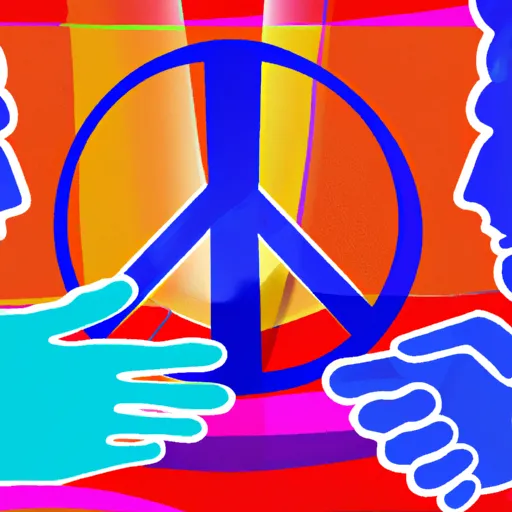 Bild av fredstraktat