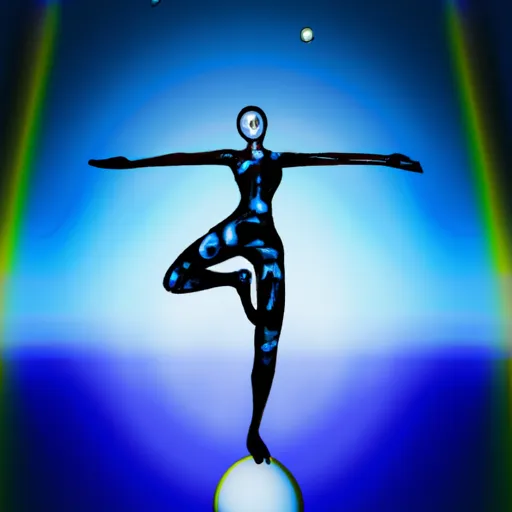 Bild av balanskonstnär