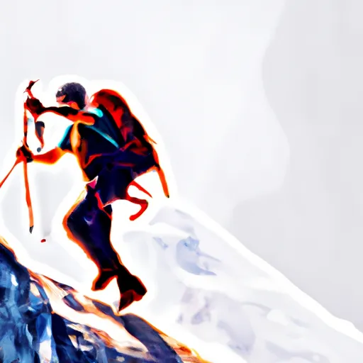Bild av alpinist