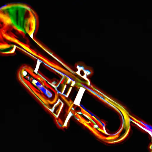 Bild av blåsa i trumpet
