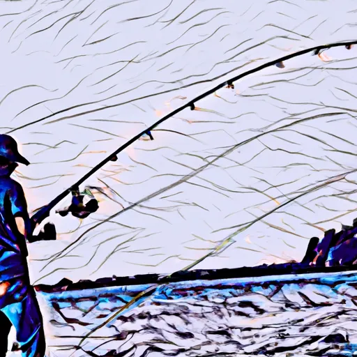 Bild av fiska med slantspö