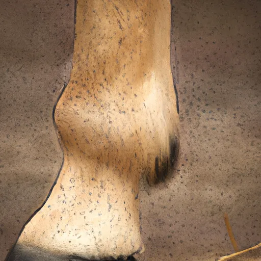 Bild av del av hästs fot