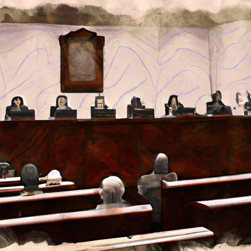 Bild av domstolsförhandling