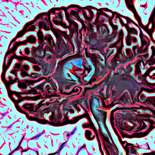 Bild av blodpropp i hjärnan