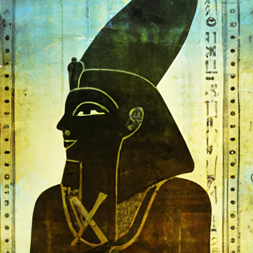 Bild av fornegyptisk härskare