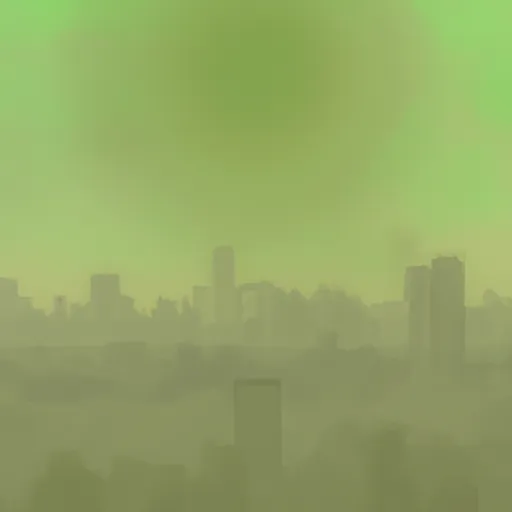Bild av förorenat storstadsdis