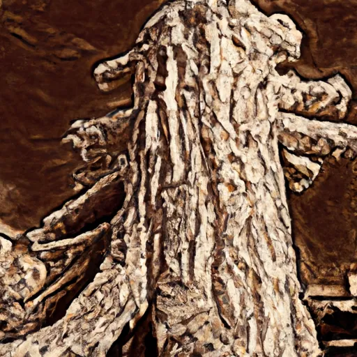 Bild av fossil barrträdskåda
