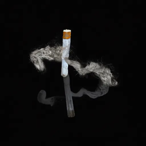 Bild av cigarettrest