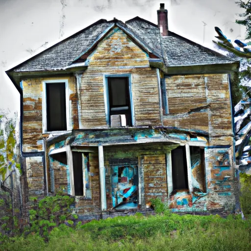 Bild av fallfärdigt hus