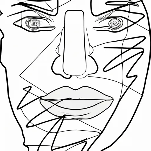 Bild av ansiktets konturlinjer