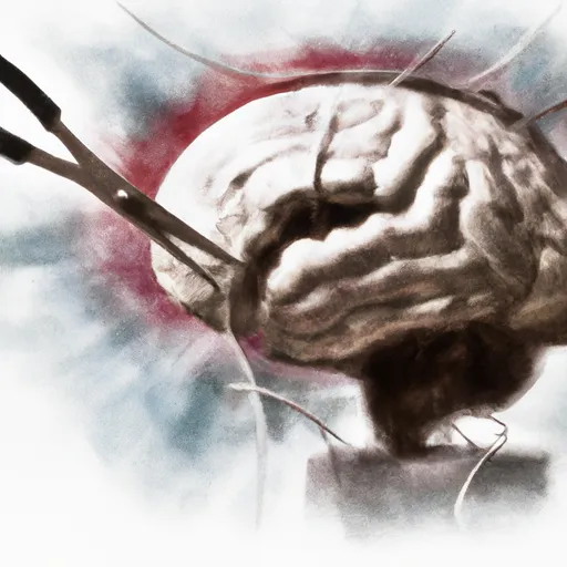 Bild av hjärnoperation